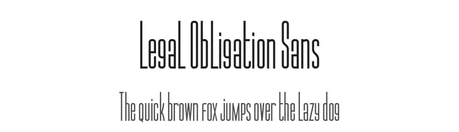 Legal Obligation Sans by Wingsart Studio — Sans Serif Font