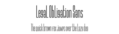 Legal Obligation Sans by Wingsart Studio — Sans Serif Font — thumbnail 1
