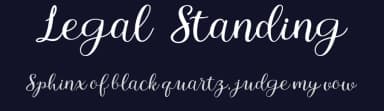 Legal Standing by Donny Mark — Script Handwritten Font — thumbnail 2