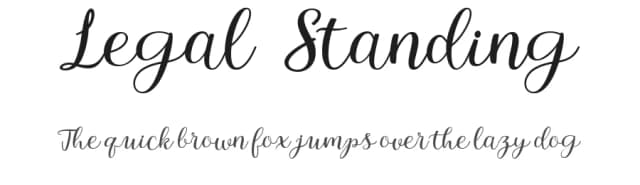 Legal Standing by Donny Mark — Script Handwritten Font