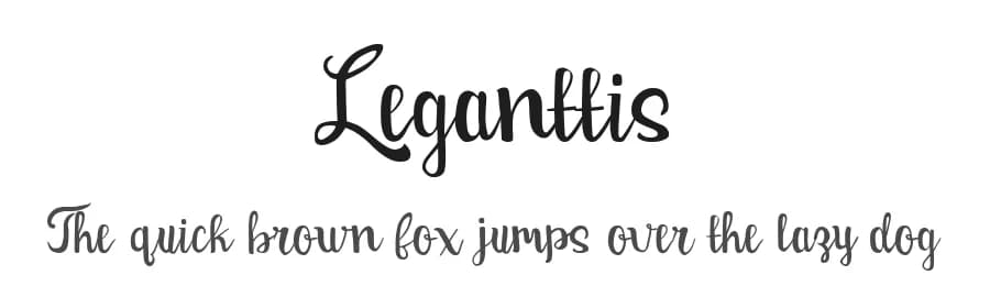 Leganttis by Gie Studio — Script Handwritten Font