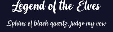 Legend of the Elves by Octotype  | Thomas Boucherie — Script Handwritten Font — thumbnail 2