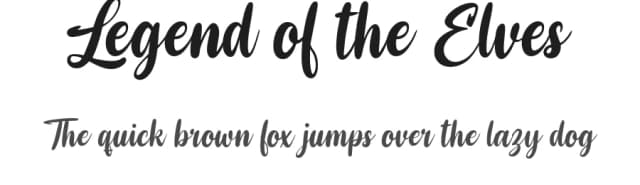 Legend of the Elves by Octotype  | Thomas Boucherie — Script Handwritten Font
