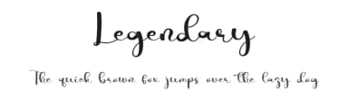 Legendary by Fana Merah Jambu — Script Handwritten Font — thumbnail 1