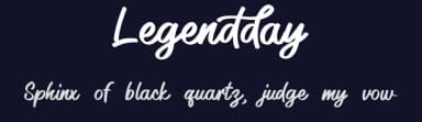 Legendday by Mini Type — Script Handwritten Font — thumbnail 2