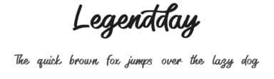 Legendday by Mini Type — Script Handwritten Font — thumbnail 1