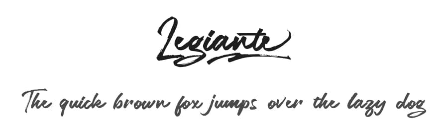 Legiante by Nur Solikh — Script Handwritten Font