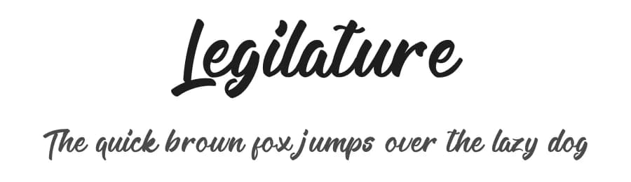 Legilature by alphArtype — Script Handwritten Font