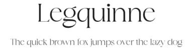 Legquinne by Jolicia Type Foundry — Serif Font — thumbnail 1