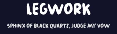 Legwork by bogstav — Script Handwritten Font — thumbnail 2
