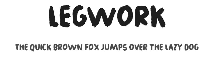 Legwork by bogstav — Script Handwritten Font