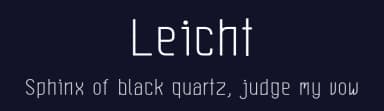 Leicht by Euamrittee Jeerawatthanakaset — Sans Serif Font — thumbnail 2