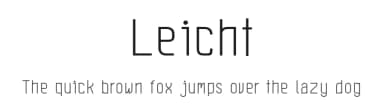 Leicht by Euamrittee Jeerawatthanakaset — Sans Serif Font — thumbnail 1