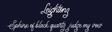 Leightonz by Vunira Design — Script Handwritten Font — thumbnail 2