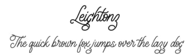 Leightonz by Vunira Design — Script Handwritten Font — thumbnail 1