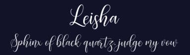 Leisha by Amarlettering - Takiy — Script Handwritten Font — thumbnail 2