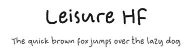 Leisure HF by Just Handwritten Font — Script Handwritten Font — thumbnail 1