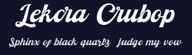 Lekcra Crubop by Maulana Creative — Script Handwritten Font — thumbnail 2