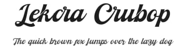 Lekcra Crubop by Maulana Creative — Script Handwritten Font — thumbnail 1