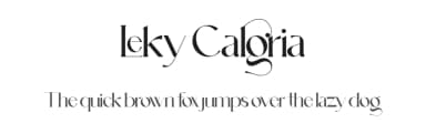 Leky Calgria by Hishand Studio — Serif Font — thumbnail 1