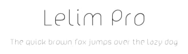 Lelim Pro by Stefan Motzigemba — Sans Serif Font — thumbnail 1