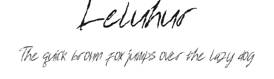 Leluhur by Mozyen Studio — Script Handwritten Font