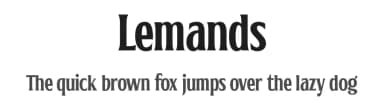 Lemands by Arterfak Project — Serif Font — thumbnail 1