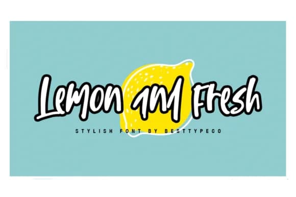 Lemon and Fresh Font by BennyDesigns — Script Handwritten Font