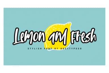 Lemon and Fresh Font by BennyDesigns — Script Handwritten Font — thumbnail 1