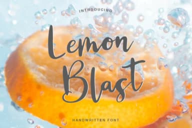 Lemon Blast Font by Pasha Larin — Script Handwritten Font — thumbnail 1