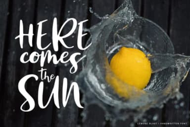 Lemon Blast Font by Pasha Larin — Script Handwritten Font — thumbnail 5