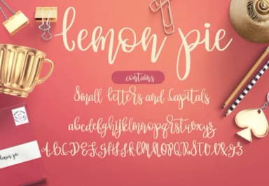 Lemon Pie Font by GraphicHouseDesign — Script Handwritten Font — thumbnail 2