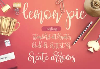 Lemon Pie Font by GraphicHouseDesign — Script Handwritten Font — thumbnail 3
