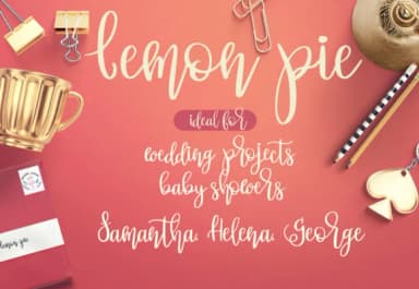 Lemon Pie Font by GraphicHouseDesign — Script Handwritten Font — thumbnail 4