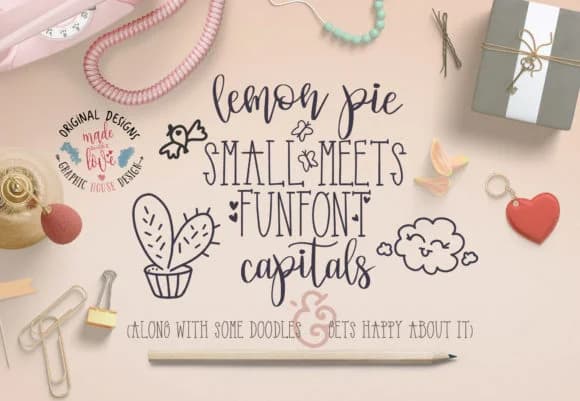 Lemon Pie Funfont Duo Font by GraphicHouseDesign — Script Handwritten Font