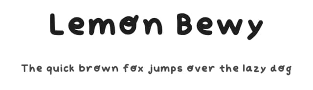 Lemon Bewy by CY Pangilinan — Script Handwritten Font