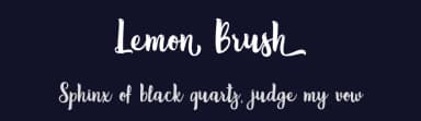 Lemon Brush by Typhoon Type - Suthi Srisopha — Script Handwritten Font — thumbnail 2
