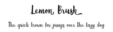 Lemon Brush by Typhoon Type - Suthi Srisopha — Script Handwritten Font — thumbnail 1