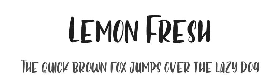 Lemon Fresh by FatmaStudio — Script Handwritten Font