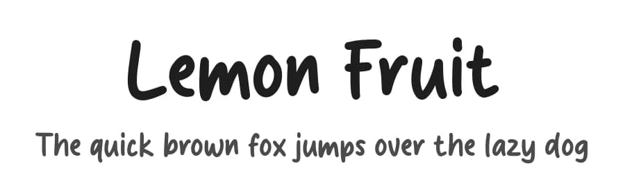 Lemon Fruit by MJType — Script Handwritten Font