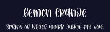 Lemon Grande by Four Lines — Script Handwritten Font — thumbnail 2