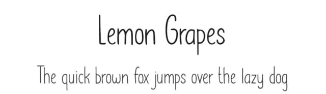 Lemon Grapes by Scratch Design — Script Handwritten Font