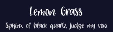 Lemon Grass by Four Lines — Script Handwritten Font — thumbnail 2