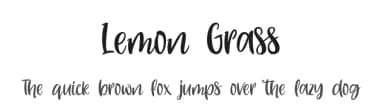 Lemon Grass by Four Lines — Script Handwritten Font — thumbnail 1