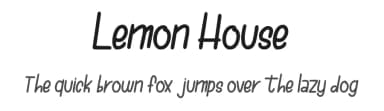 Lemon House by Forberas Club — Script Handwritten Font — thumbnail 1