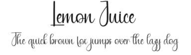 Lemon Juice by Andi Moz — Script Handwritten Font — thumbnail 1