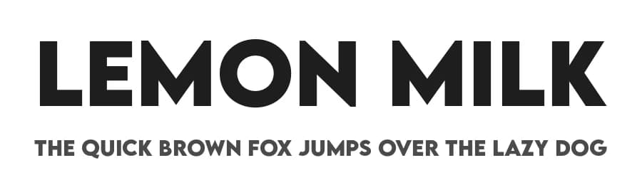 Lemon Milk by Marsnev — Sans Serif Font
