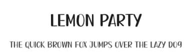Lemon Party by creatype designer — Script Handwritten Font — thumbnail 1
