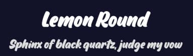 Lemon Round by Four Lines — Script Handwritten Font — thumbnail 2