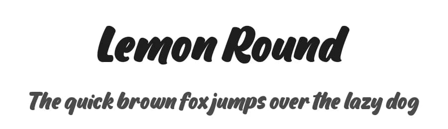 Lemon Round by Four Lines — Script Handwritten Font